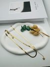 İtalyan Kolye ve Bileklik Çelik Set (Gold) Csm00025