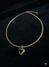 Kalpli Çelik Kolye (Gold) 100152