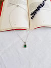 Yeşil Taşlı Pandora Çelik Kolye (Gümüş) 0106157-01