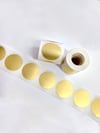 Alüminyum Kendinden Yapışkanlı Etiket Mat Gold Renk 50 adet 50mm Çap