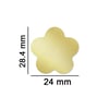Boş Mum Mühür Pirinç Başlığı Çiçek 24x28.4 mm