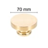 Boş Mum Mühür Pirinç Damga Başlığı Yuvarlak 70 mm 