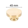 Boş Mum Mühür Pirinç Damga Başlığı Yuvarlak 45 mm