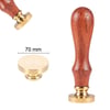 Boş Mum Mühür Pirinç Damga Başlığı Yuvarlak 70 mm 