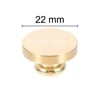 Boş Mum Mühür Pirinç Damga Başlığı Yuvarlak 22 mm 