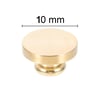 Boş Mum Mühür Pirinç Damga Başlığı Yuvarlak 10 mm 