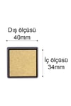 Gold Mürekkepli Baskı Pedi 40*40mm Çabuk Kuruyan Su Bazlı 