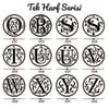 Initial A-Z Harf Mum Mühürü Seti