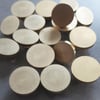 Mumu Damga 25 mm Yuvarlak Kumlu Boş Pirinç Kafa + Ahşap Sap 