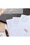 Soğuk Damga Kabartma Kitap Mührü Mat Beyaz Boya Özel Seri