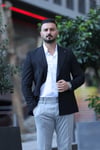 SİYAH KRUVAZE TEK CEKET