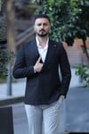 SİYAH KRUVAZE TEK CEKET
