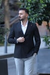 SİYAH KRUVAZE TEK CEKET