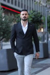 SİYAH KRUVAZE TEK CEKET