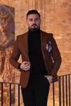 TORBA CEP YÜN TEK CEKET KİREMİT