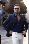 TORBA CEP YÜN TEK CEKET LACİVERT