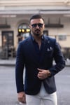 TORBA CEP YÜN TEK CEKET LACİVERT