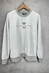Alpha Desenli Sweat Gri