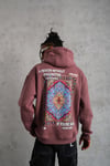 Baskılı Sweatshirt Gül Kurusu
