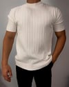 Beyaz Çizgili Basic T-Shirt