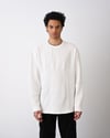 Desenli Basic Sweat Beyaz
