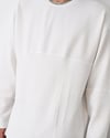 Desenli Basic Sweat Beyaz