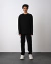 Desenli Basic Sweat Siyah