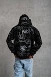 Desenli Sweatshirt Siyah