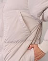 Fermuarlı Şişme Mont Bej
