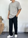 Gri Oversize Basic T-Shirt