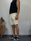 Krem Fitilli Basic Şort