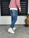 Mavi Yırtık Boyfriend Jean