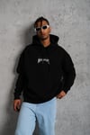 Monalisa Baskılı Sweatshirt Siyah