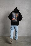 Monalisa Baskılı Sweatshirt Siyah