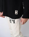Örgü Desenli Basic Sweat Siyah