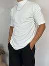 Siyah Balıkçı Yaka T-Shirt