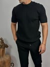 Siyah Çizgili Basic T-Shirt