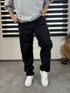Siyah Desenli Baggy Pantolon