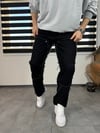 Siyah Desenli Baggy Pantolon