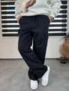 Siyah Düz Baggy Jean