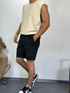 Siyah Fitilli Kadife Şort
