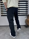 Siyah Pamuklu Baggy Eşofman