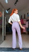Kendinden Kemerli İspanyol Paça Pantolon
