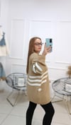 Polo Yaka Oversize Kalıp Triko Tunik Kazak