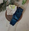 Erkek Bebek Polo Yaka NK Tshirt Kot Pantolon Takım