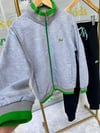 Erkek Çocuk Lacoste Gri Kompact Fermuarlı Takım