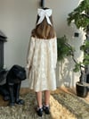 ESCABEL 5-9YAŞ TÜL DETAYLI KREM ELBİSE