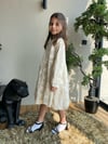 ESCABEL 5-9YAŞ TÜL DETAYLI KREM ELBİSE