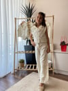 Escabel Kız Çocuk İşlemeli Yelek Pantolon Takım 5-9 Yaş