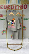 Hey Minnie Gri Sweat Kumaş Bol Paça Kız Çocuk Takımı